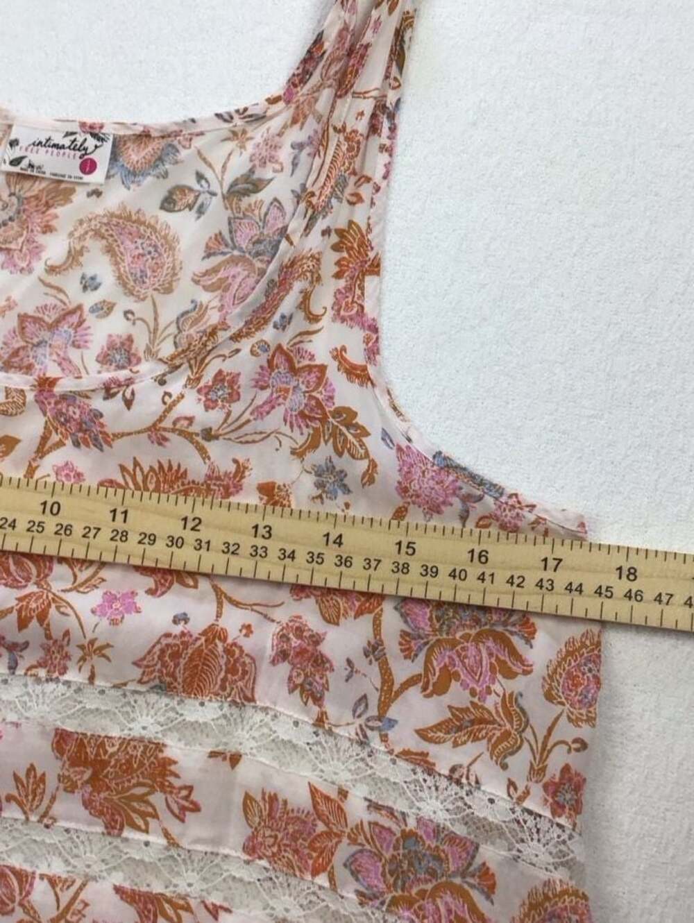 Free People Intimately Voile Lace Trapeze Mini Dress Top Small Boho Festival - Picture 8 of 10